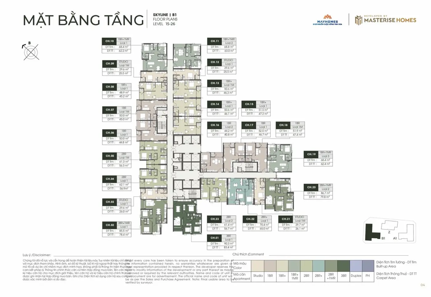 Masterise Homes Cổ Loa - Lumière Essence Peak - mặt bằng 6